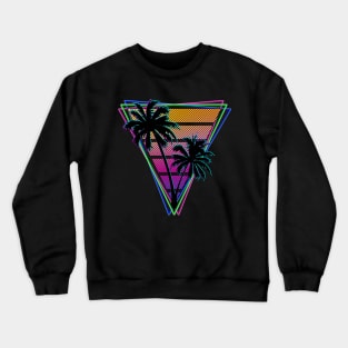 Synthwave Triangle Design - Updated for 2021 Crewneck Sweatshirt